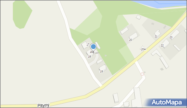 Pityny, Pityny, 18B, mapa Pityny