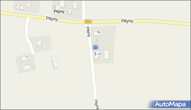 Pityny, Pityny, 5, mapa Pityny