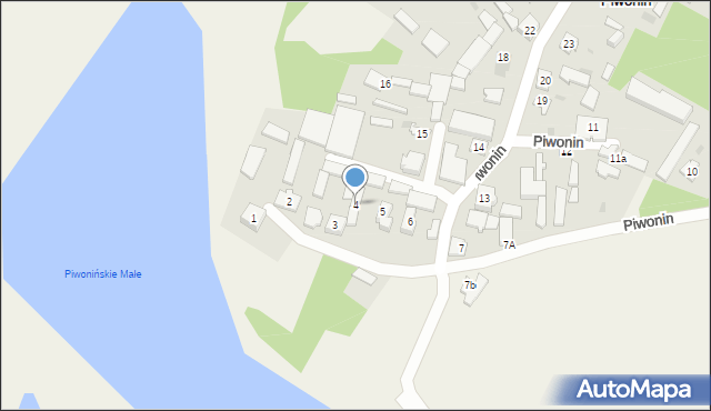 Piwonin, Piwonin, 4, mapa Piwonin