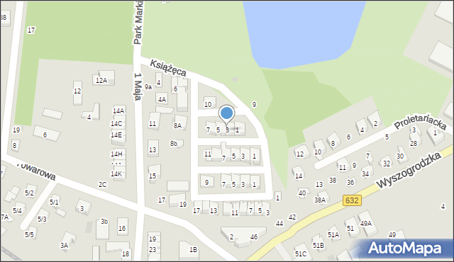 Płońsk, Piastowska, 3, mapa Płońsk