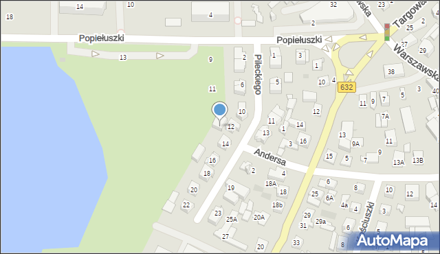 Płońsk, Pileckiego Witolda, rtm., 12a, mapa Płońsk