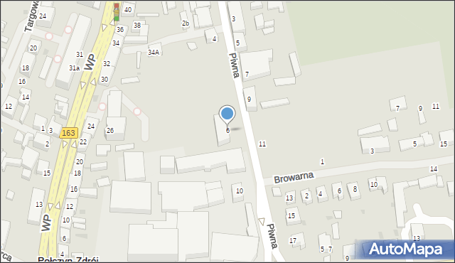 Połczyn-Zdrój, Piwna, 6-8, mapa Połczyn-Zdrój