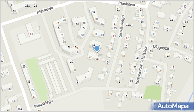 Police, Piaskowa, 9c, mapa Police