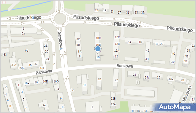 Police, Piłsudskiego Józefa, marsz., 10, mapa Police