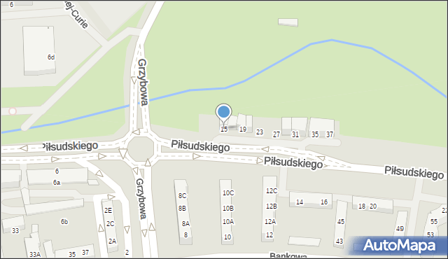 Police, Piłsudskiego Józefa, marsz., 15, mapa Police