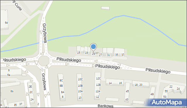 Police, Piłsudskiego Józefa, marsz., 23, mapa Police