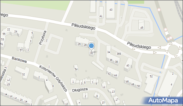 Police, Piłsudskiego Józefa, marsz., 32, mapa Police