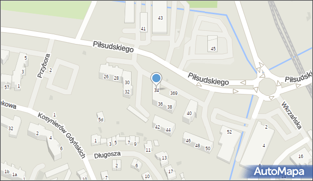 Police, Piłsudskiego Józefa, marsz., 34, mapa Police