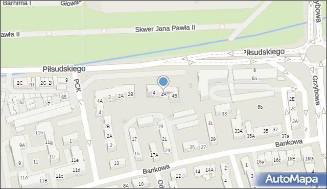 Police, Piłsudskiego Józefa, marsz., 4A, mapa Police