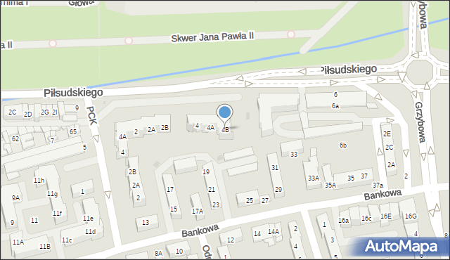 Police, Piłsudskiego Józefa, marsz., 4B, mapa Police