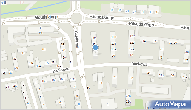 Police, Piłsudskiego Józefa, marsz., 8, mapa Police
