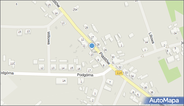 Police, Piastów, 10a, mapa Police