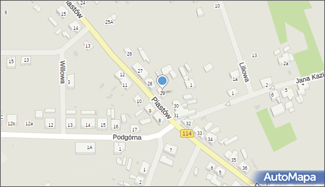 Police, Piastów, 29, mapa Police