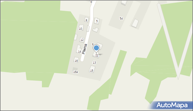 Pólko, Piwna, 11, mapa Pólko