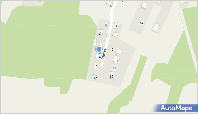 Pólko, Piwna, 14, mapa Pólko