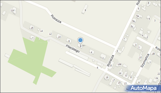 Polska Nowa Wieś, Pileckiego Witolda, rtm., 6, mapa Polska Nowa Wieś