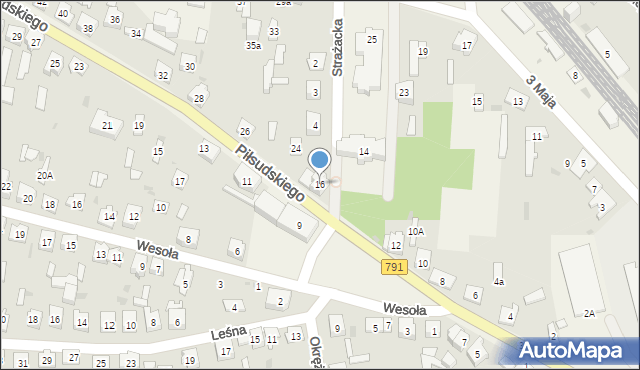 Poraj, Piłsudskiego Józefa, marsz., 16, mapa Poraj