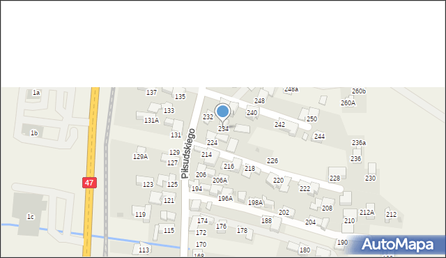 Poronin, Piłsudskiego Józefa, marsz., 234, mapa Poronin