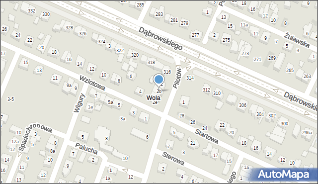 Poznań, Pilotów, 2b, mapa Poznania