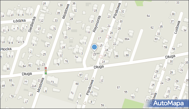 Pruszków, Pilnikowa, 13, mapa Pruszków