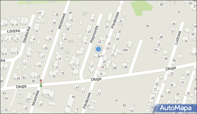 Pruszków, Pilnikowa, 15, mapa Pruszków