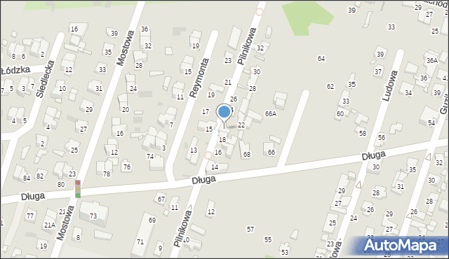 Pruszków, Pilnikowa, 20, mapa Pruszków