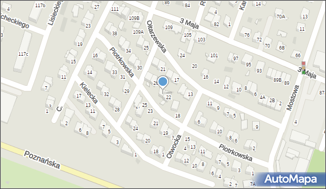 Pruszków, Piotrkowska, 24, mapa Pruszków