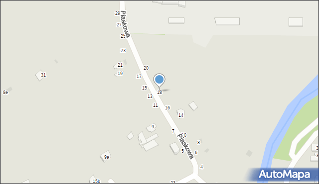 Przemyśl, Piaskowa, 18, mapa Przemyśla