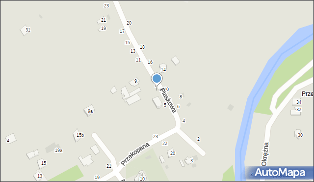 Przemyśl, Piaskowa, 7a, mapa Przemyśla
