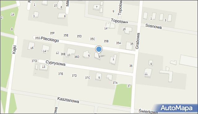 Przewłoka, Pileckiego Witolda, płk., 3, mapa Przewłoka