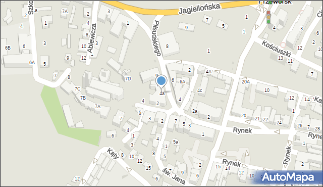 Przeworsk, Piłsudskiego Józefa, marsz., 4a, mapa Przeworsk