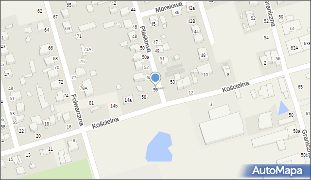 Przeźmierowo, Piaskowa, 56, mapa Przeźmierowo