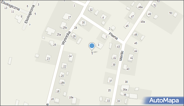 Przygodzice, Piwna, 5, mapa Przygodzice