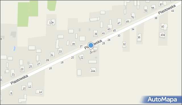 Przymiłowice, Piastowska, 24, mapa Przymiłowice