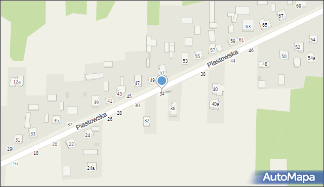 Przymiłowice, Piastowska, 34, mapa Przymiłowice