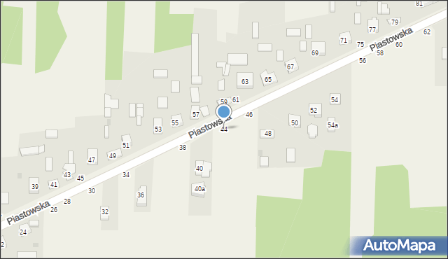 Przymiłowice, Piastowska, 44, mapa Przymiłowice
