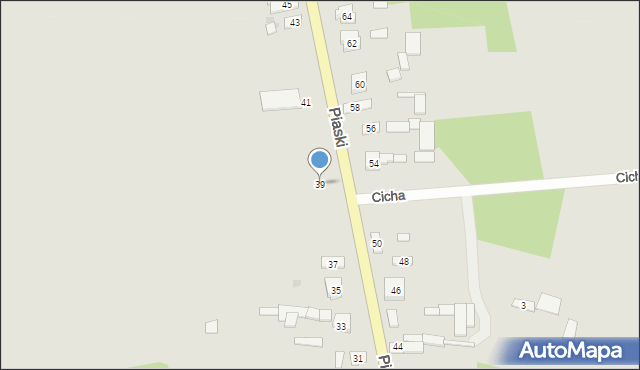 Przyrów, Piaski, 39, mapa Przyrów