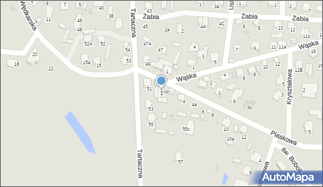 Pułtusk, Piaskowa, 2, mapa Pułtusk