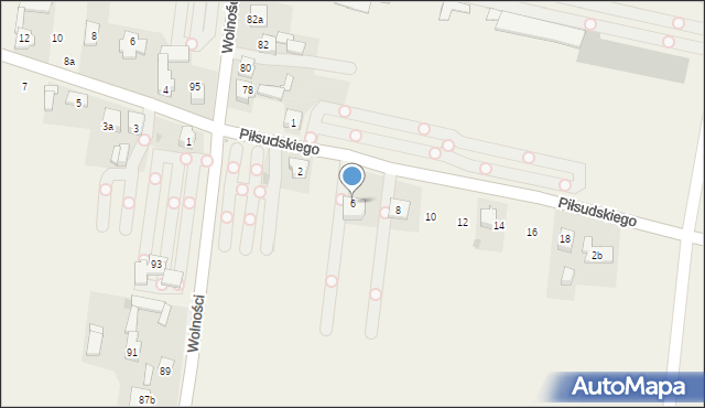 Pyrzowice, Piłsudskiego Józefa, marsz., 6, mapa Pyrzowice