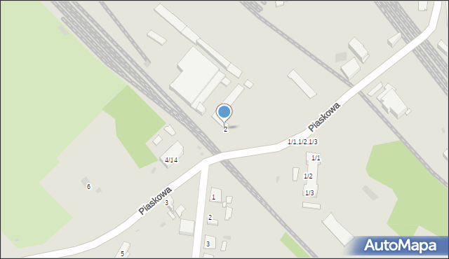 Pyskowice, Piaskowa, 2, mapa Pyskowice