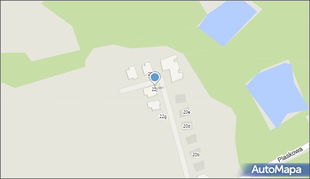 Pyskowice, Piaskowa, 22j, mapa Pyskowice
