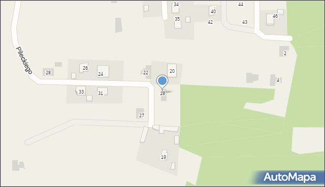 Pysznica, Pileckiego Witolda, rtm., 18, mapa Pysznica