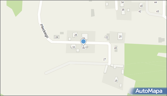 Pysznica, Pileckiego Witolda, rtm., 31, mapa Pysznica