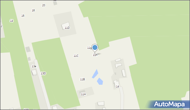 Pysznica, Piskorowy Staw, 11h, mapa Pysznica