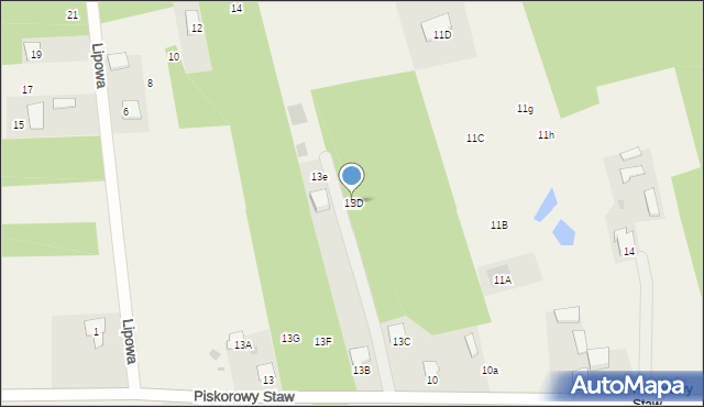 Pysznica, Piskorowy Staw, 13D, mapa Pysznica