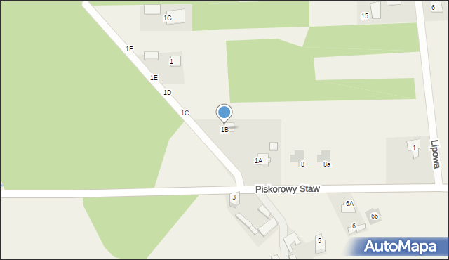 Pysznica, Piskorowy Staw, 1B, mapa Pysznica