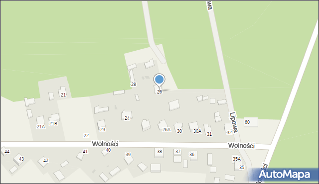 Pysznica, Piskorowy Staw, 26, mapa Pysznica