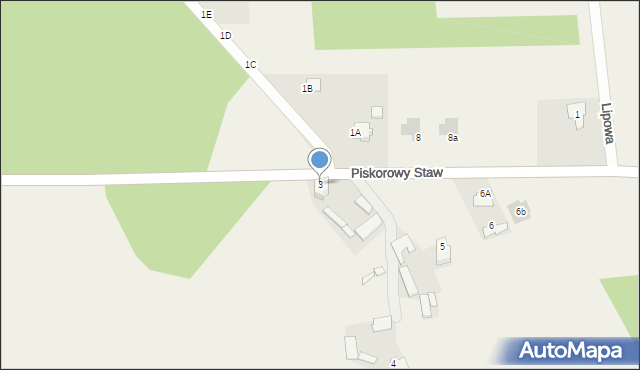 Pysznica, Piskorowy Staw, 3, mapa Pysznica
