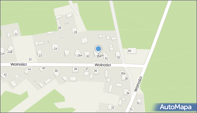 Pysznica, Piskorowy Staw, 30A, mapa Pysznica