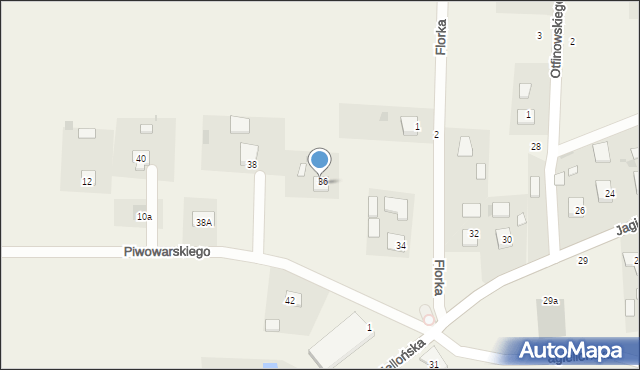 Radgoszcz, Piwowarskiego Ignacego, ks., 4, mapa Radgoszcz